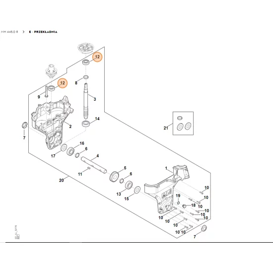 STIHL Glebogryzarka MH445.0 Łożysko kulkowe 6004-2RS 9503 003 5446